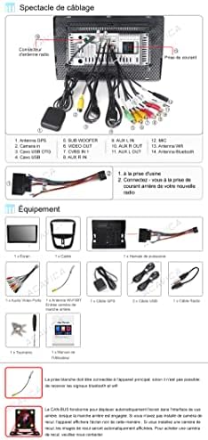 Autoradio pour Peugeot 207 ACAVICA Android (2006-2014) avec Écran Tactile WiFi Bluetooth Navigation GPS et Carplay WiFi commande au volant – Image 6