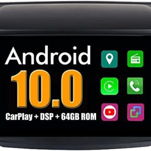 RoverOne Autoradio stéréo Bluetooth GPS pour Mitsubishi L200 Triton 2007-2014 Pajero Sport 2008-2015 avec écran tactile Android USB DSP MirrorLink WiFi