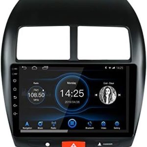Autoradio Mitsubishi ASX 2013-2019 Stéréo EZoneTronics 2DIN 10 Pouces Android 10.1 Unité avec Écran Tactile Navigation GPS Bluetooth USB WiFi 2G RAM + 32G ROM