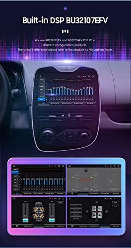 Autoradio Android 12 pour Renault Clio 2012-2016 Hizpo avec CarPlay sans Fil Bluetooth WiFi Lien Miroir Entrée caméra arrière/Avant FM – Image 4