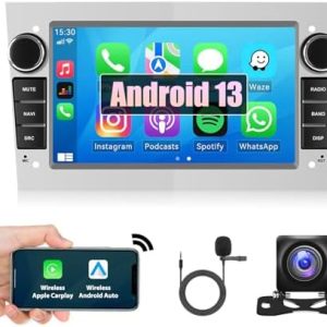 Autoradio Opel Corsa Astra Antara Zafira Android 11 Bluetooth avec Carplay écran Tactile Voiture