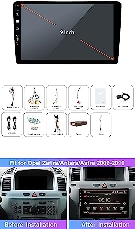 Autoradio Mitsubishi Pajero Sport 2 L200 Triton 2008-2016 Android avec prise en charge Carplay sans Fil Android Auto 9 '' IPS écran Tactile DSP FM/RDS/caméra de recul 2G + 32G – Image 2