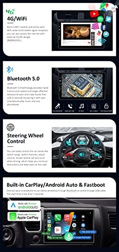 Autoradio Mitsubishi Pajero Sport 2 L200 (2008-2016) BXLIYER Android 12 IPS RAM-2G+32G ROM sans Fil Carplay + Android Auto - Caméra- 2 Din 9 Pouces – Image 5