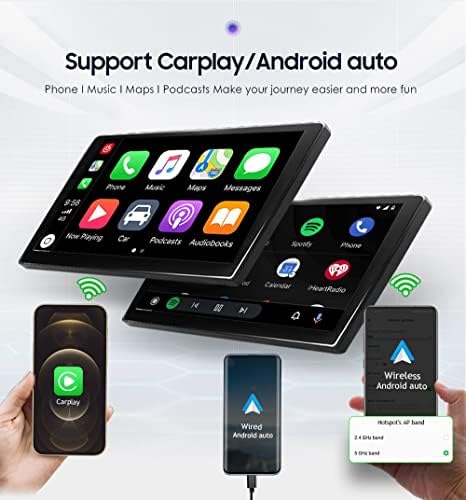 Autoradio Android 12 pour Renault Clio 2012-2016 Hizpo avec CarPlay sans Fil Bluetooth WiFi Lien Miroir Entrée caméra arrière/Avant FM – Image 3
