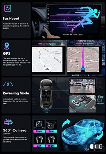 Autoradio pour Mitsubishi Outlander (2012-2018) 2 Din YUNTX CarPlay/Android Auto/DSP/GPS Écran Tactile Caméra MIC-Dab/Bluetooth 5.0/MirrorLink – Image 5