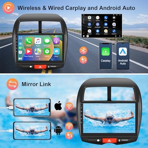 Autoradio Android 2GB 64GB pour Mitsubishi ASX/Peugeot 4008/Citroen C4 - Carplay Android Auto, Mirror Link, GPS 10,1" WiFi FM RDS – Image 5