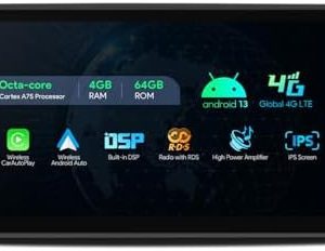Autoradio XTRONS Octa-Core Android 13 avec GPS, DSP intégré, 4G LTE, CarPlay et Caméra AHD pour Audi A3 S3 RS3 8P
