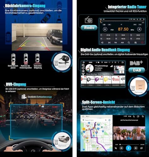 Autoradio Erisin 9 Pouces Android 13 pour VW T5 Polo Passat Golf 5/6 Touran Tiguan Caddy - GPS, Bluetooth, CarPlay sans Fil, Android Auto – Image 5